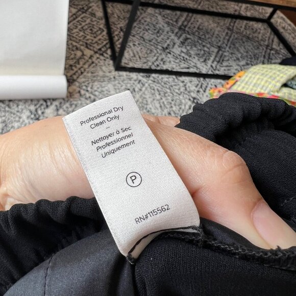 Cinq à Sept Adalie Crepe Pants, Black, Size XS K49 - Picture 11 of 11